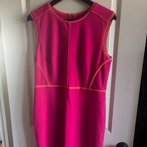 Calvin Klein pink and orange dress
